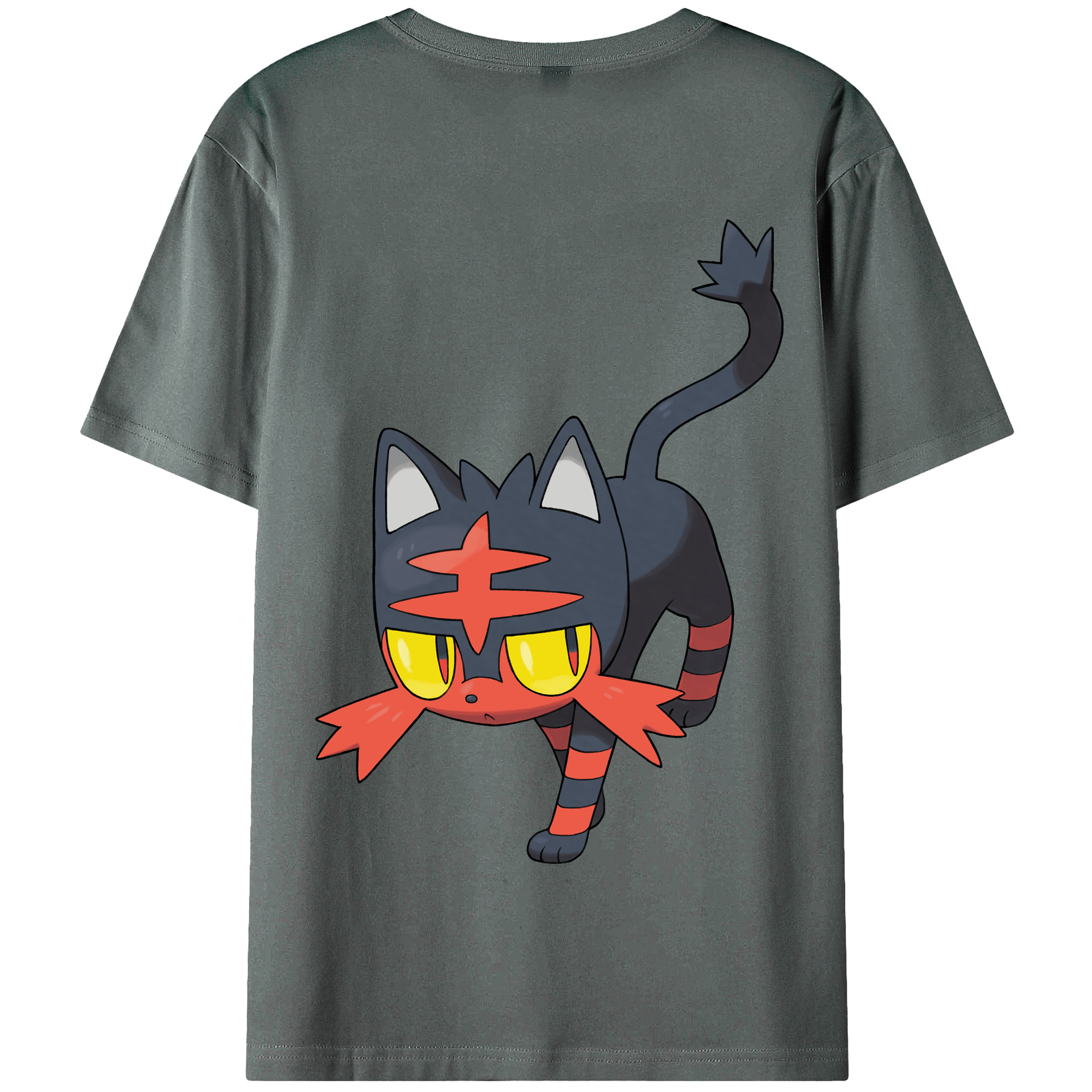 （画像用） ポケットモンスター Pokémon 綿100％半袖Tシャツ（背面プリント）
